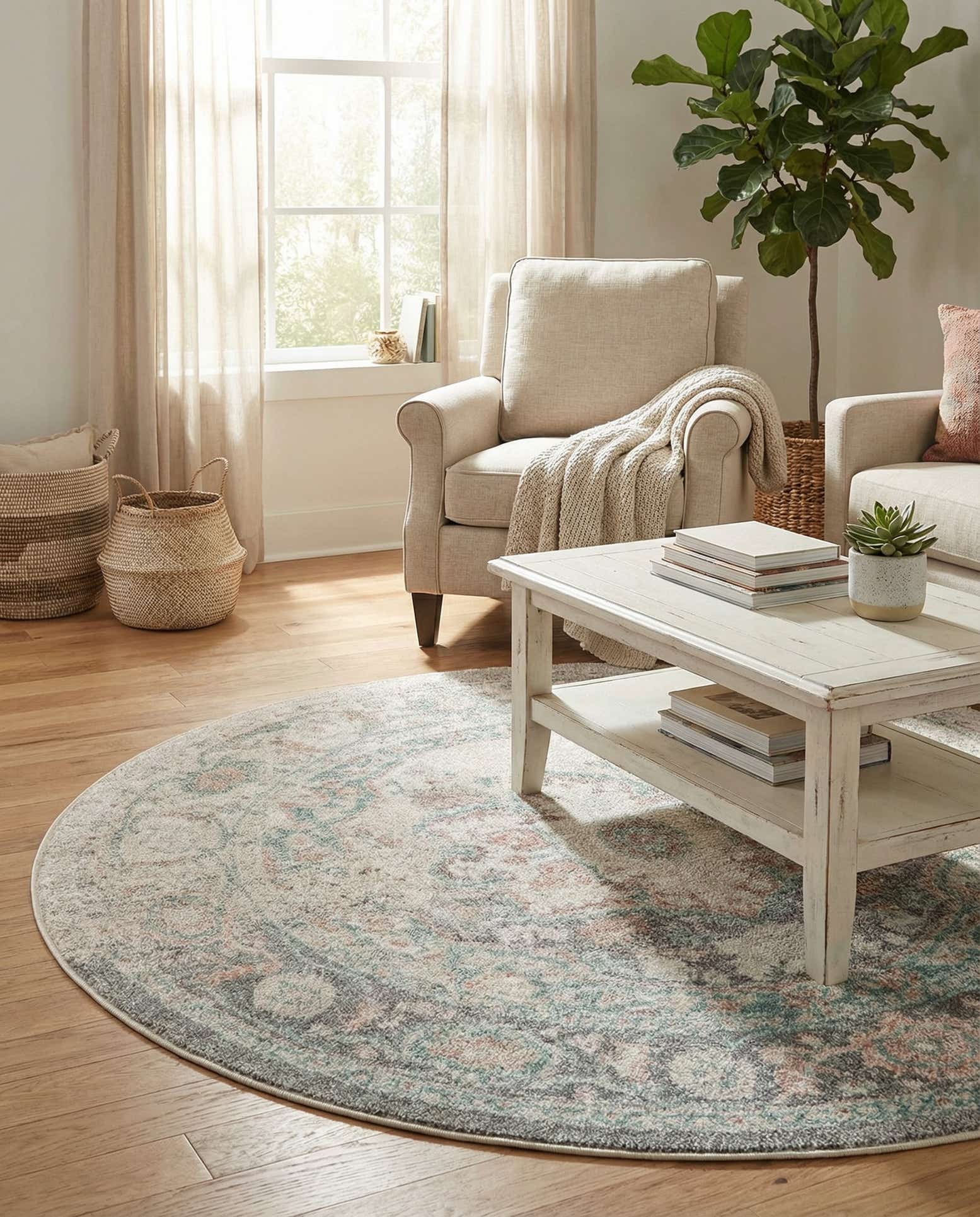 5' x 5' Madeline Vintage Round Rug