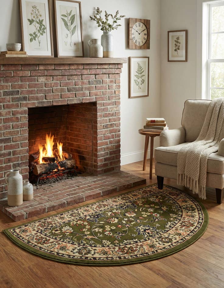 Detail image of 3' x 6' Yasmin Hearth Rug