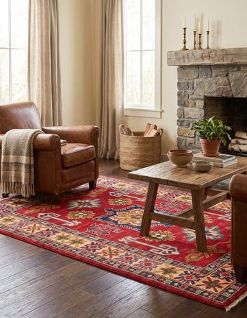 105cm x 155cm Hand Knotted Kazak Rug