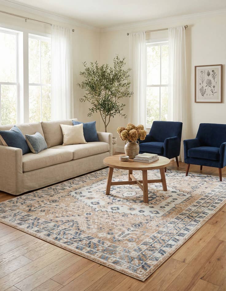 Detail image of 7' 10 x 10' Oxford Rug