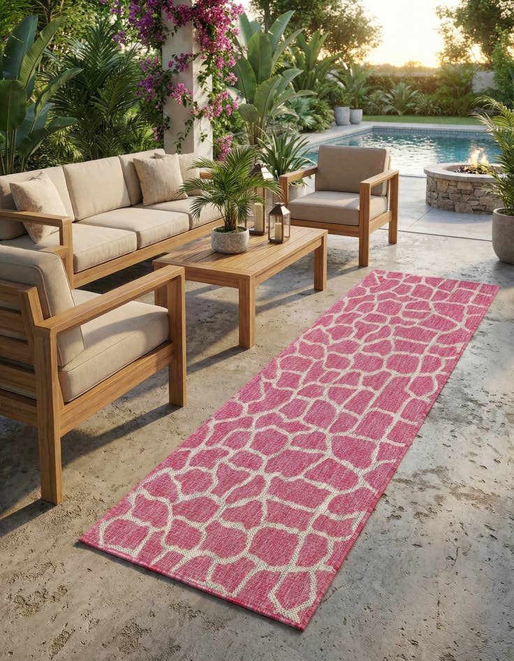 Detail image of 2' x 6' Washable Safari Indoor / Outdoor Runner Rug