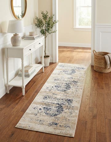 Dark Blue Eliza Runner Rug