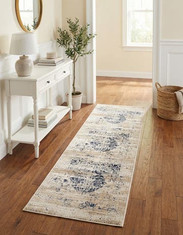 Dark Blue Eliza Runner Rug
