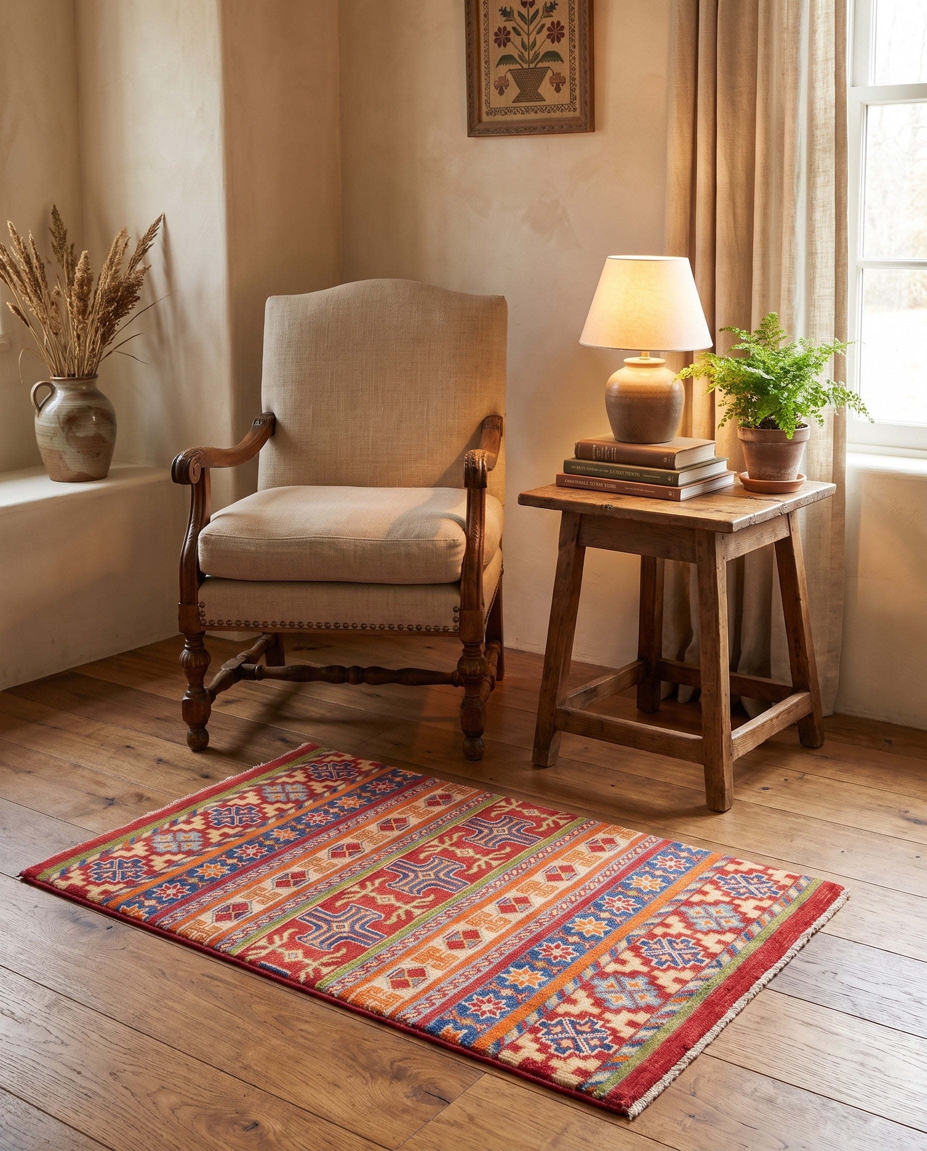 2' 7 x 3' 10 Hand Knotted Kazak Rug