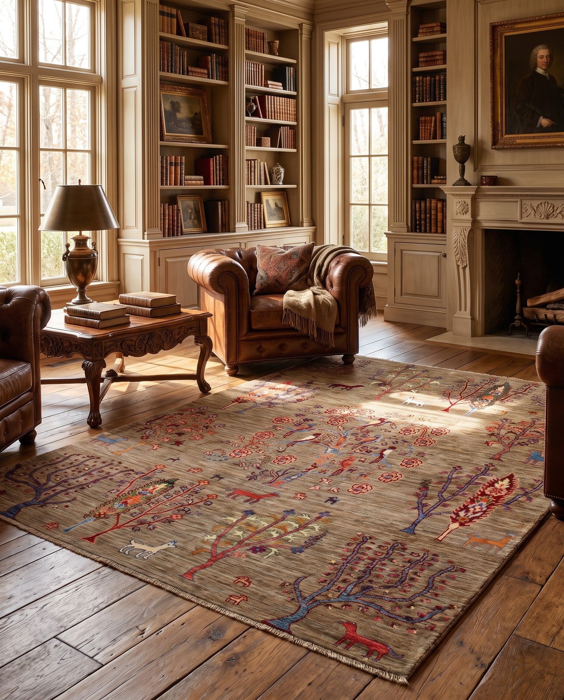 5' x 6' 7 Hand Knotted Ariana Ziegler Rug
