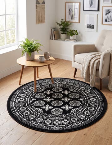 3' x 3' Bokhara Round Rug