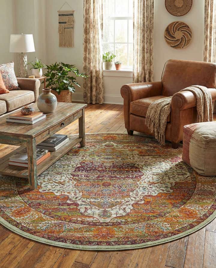 5' 5 x 5' 5 Santiago Round Rug