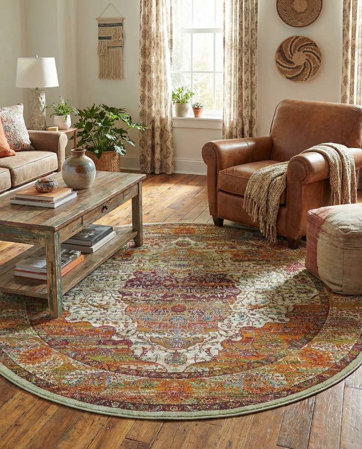 Detail image of 5' 5 x 5' 5 Santiago Round Rug