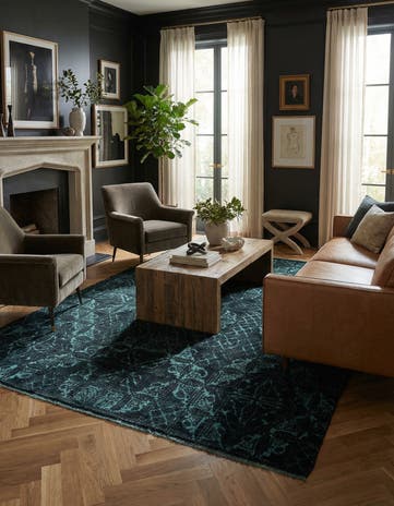 4' 9 x 7' 9 Hand Knotted Darya Rug