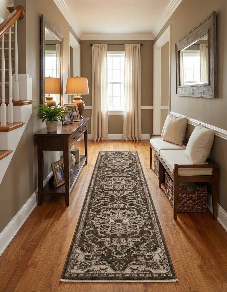 Detail image of 2' 7 x 12' 6 Grand Tradition Rug