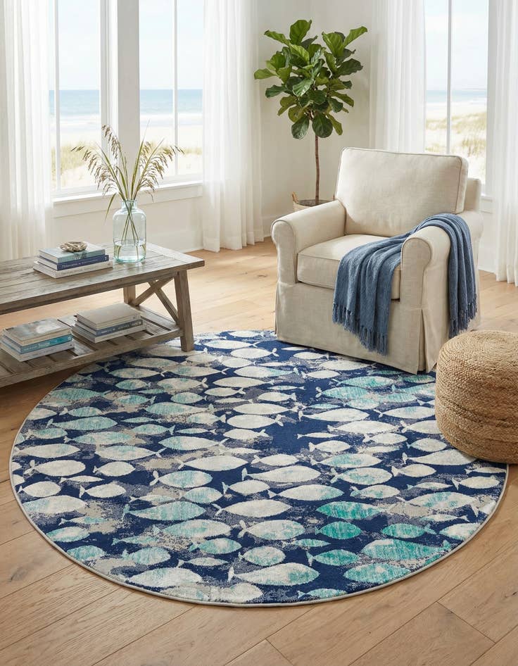 Detail image of 7' x 7' Ariel Round Rug