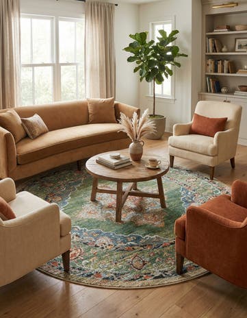 7' 10 x 7' 10 Isabella Round Rug