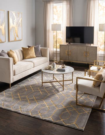 5' 3 x 8' Marilyn Monroe™ Glam Trellis Rug