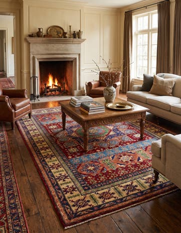 5' 6 x 7' 8 Hand Knotted Mamluk Ziegler Rug