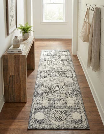 Ivory Bexley Runner Rug