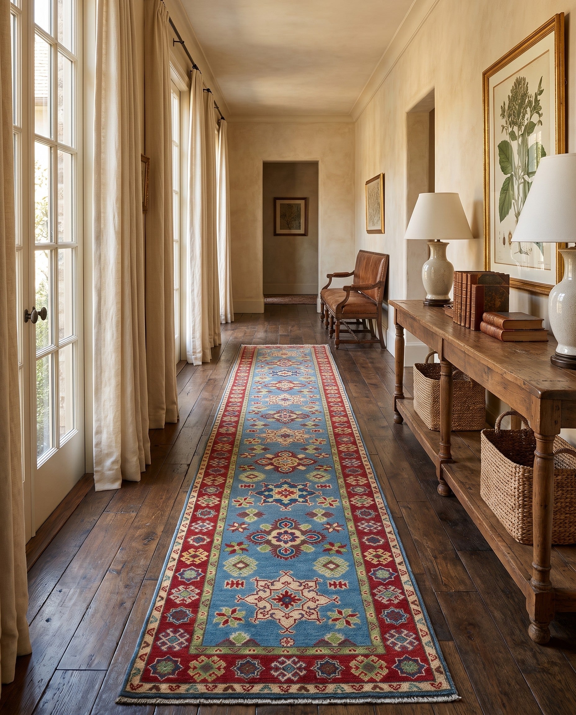2' 8 x 16' 1 Hand Knotted Kazak Runner Rug
