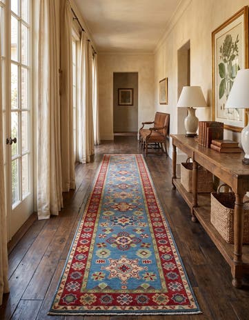2' 8 x 16' 1 Hand Knotted Kazak Runner Rug