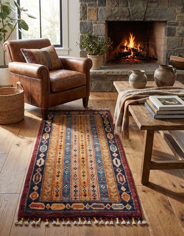 1' 7 x 3' 5 Hand Knotted Kazak Rug