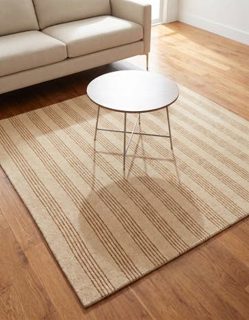 5' 1 x 5' 1 Jill Zarin Striped Wool Square Rug