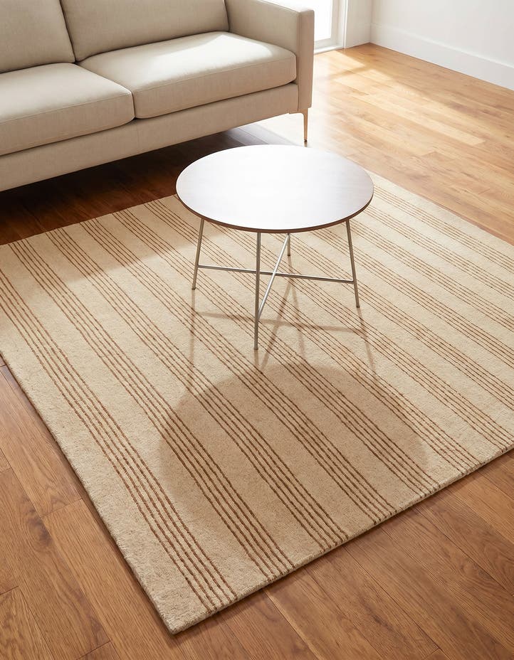 5' 1 x 5' 1 Jill Zarin Striped Wool...