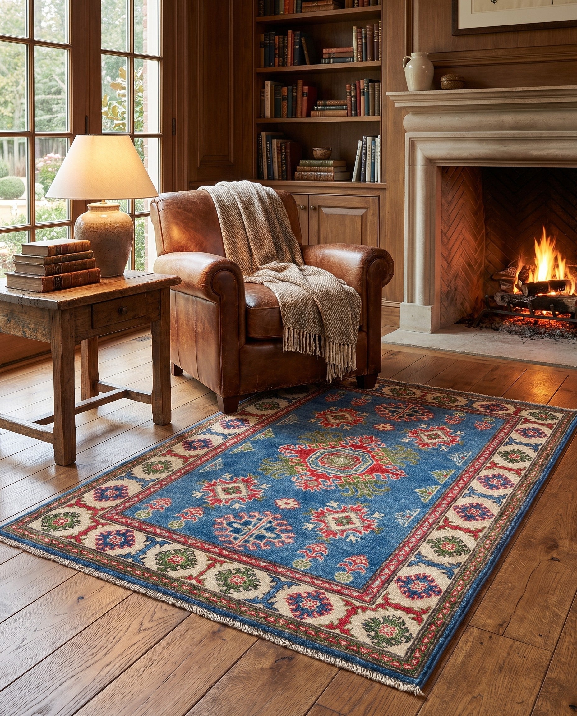3' 3 x 5' 3 Hand Knotted Kazak Rug