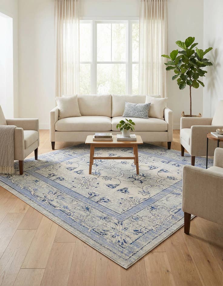 Detail image of 7' 10 x 7' 10 Miranda Square Rug