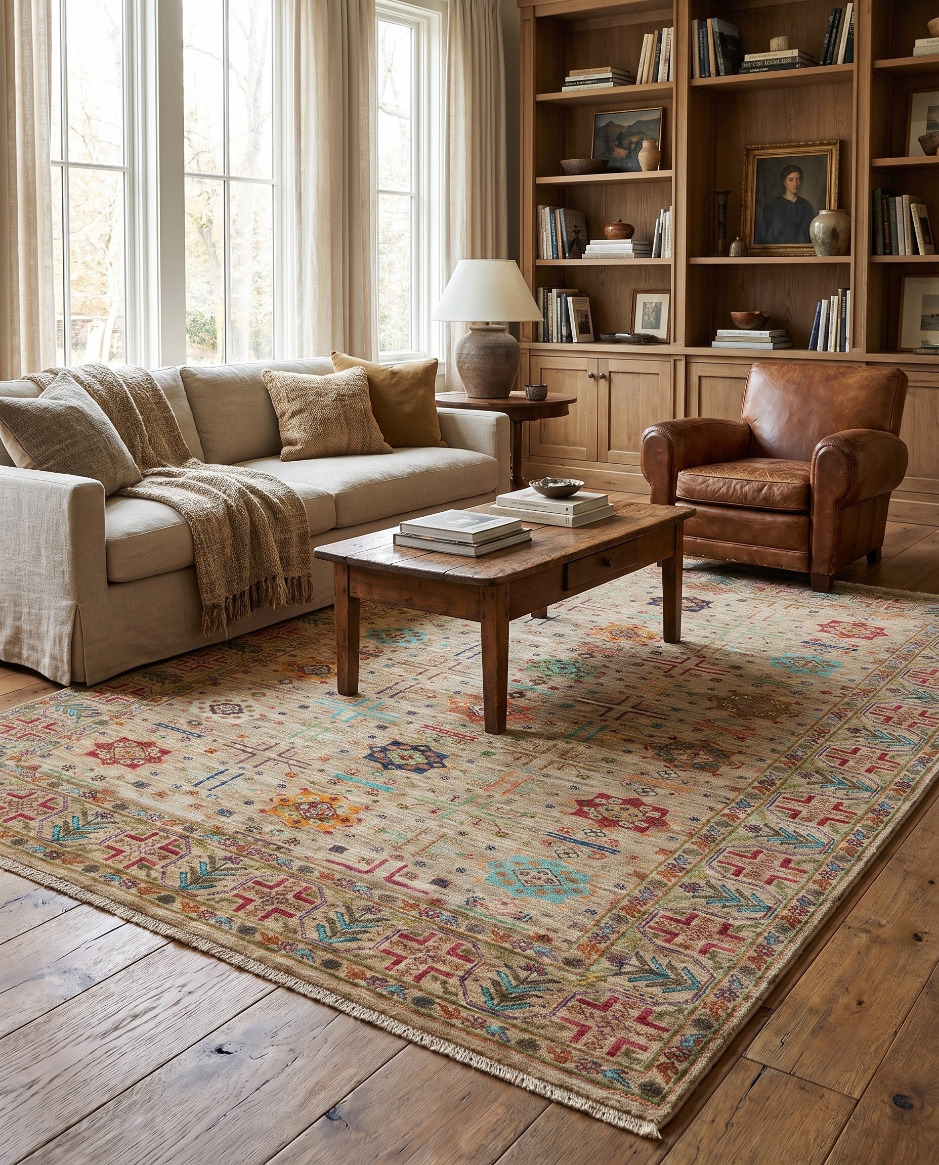 5' 9 x 7' 6 Hand Knotted Ariana Ziegler Rug