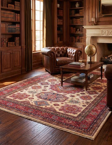 8' 2 x 9' 8 Hand Knotted Kazak Rug