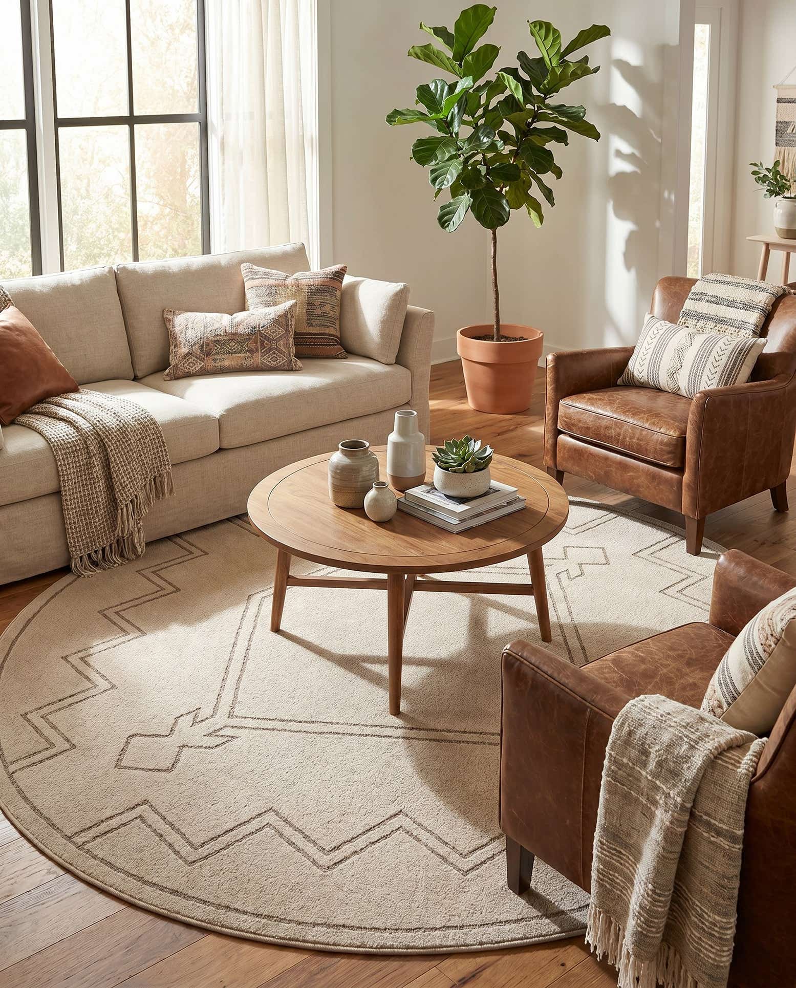 8' x 8' Contour Round Rug