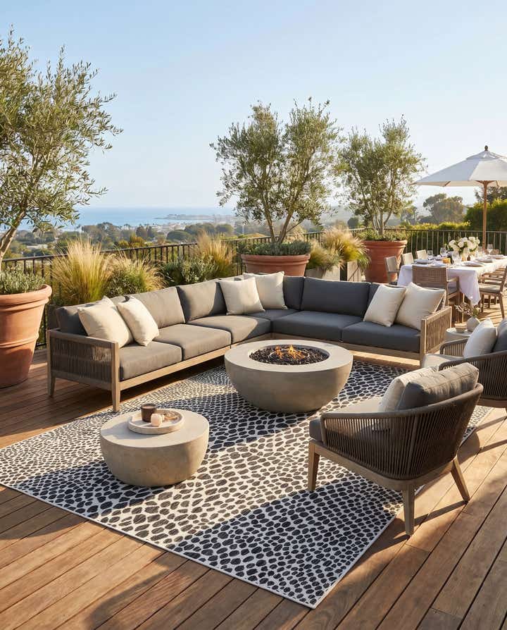 7' 10 x 10' Easy-Clean Jill Zarin Cape Town Indoor / Outdoor Rug
