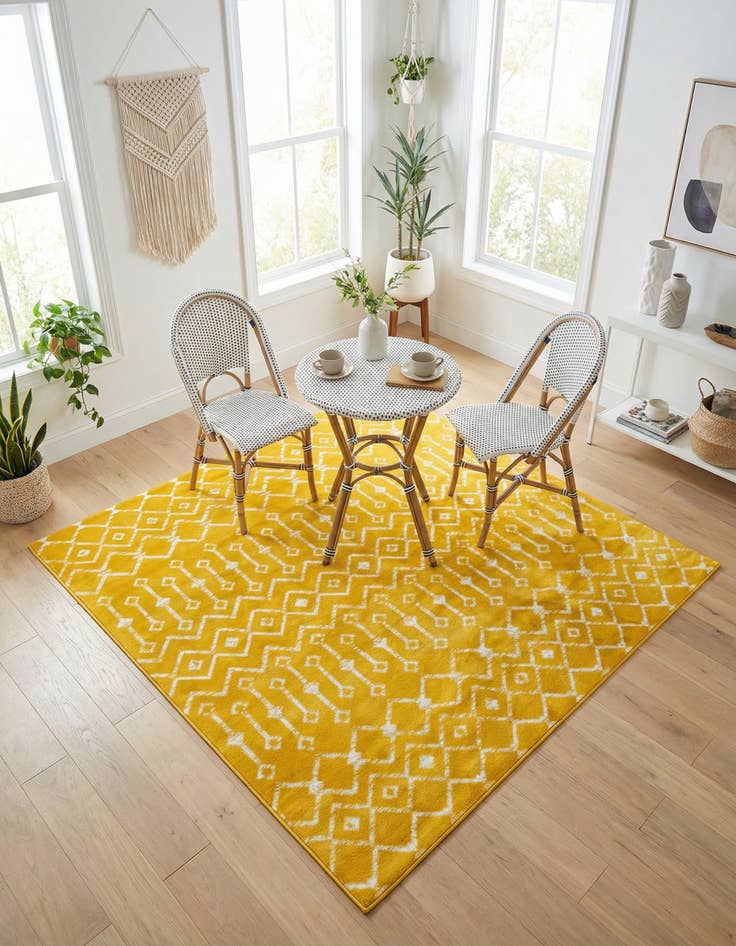 Detail image of 6' x 6' Kasbah Trellis Square Rug