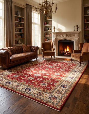6' 8 x 9' 4 Hand Knotted Ariana Ziegler Rug