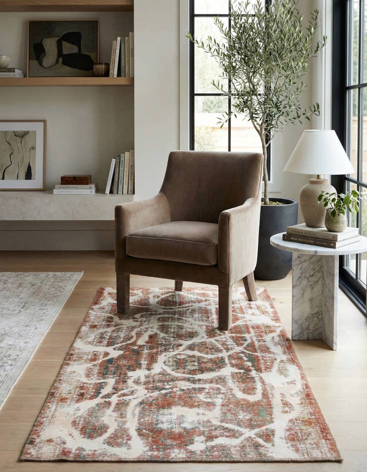 Detail image of 3' 3 x 5' 10 Hand Knotted Ultra Vintage Persian Wool Rug