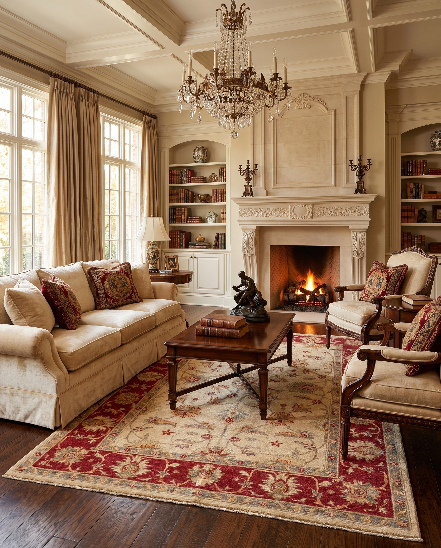 170cm x 240cm Hand Knotted Ziegler Rug
