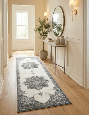 Gray Venice Runner Rug