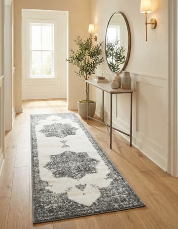 Gray Venice Runner Rug