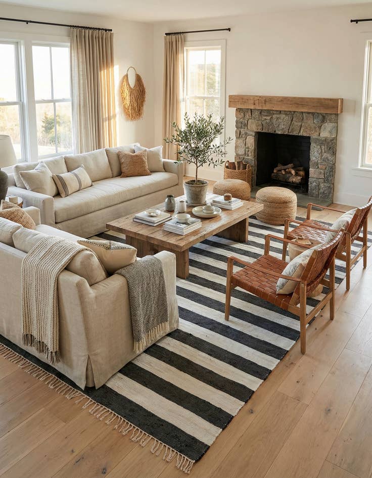 Detail image of 12' 2 x 16' 1  Hand Woven Chindi Rag Rug