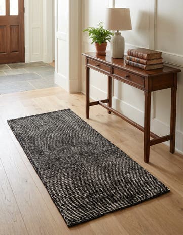 2' x 4' 1 Hand Woven Jill Zarin English Manor Farmhouse Wool Runner Rug