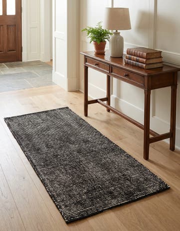 2' x 4' 1 Hand Woven Jill Zarin English Manor Farmhouse Wool Runner Rug