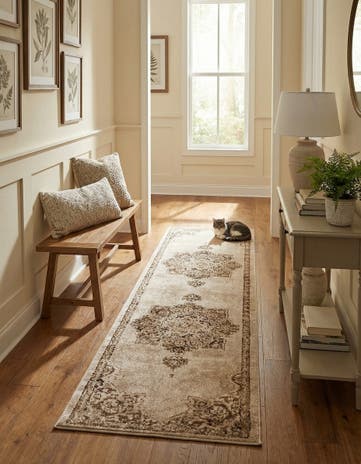 Beige Eden Runner Rug