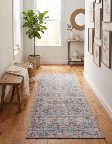 2' x 5' Washable Nostalgia Runner Rug