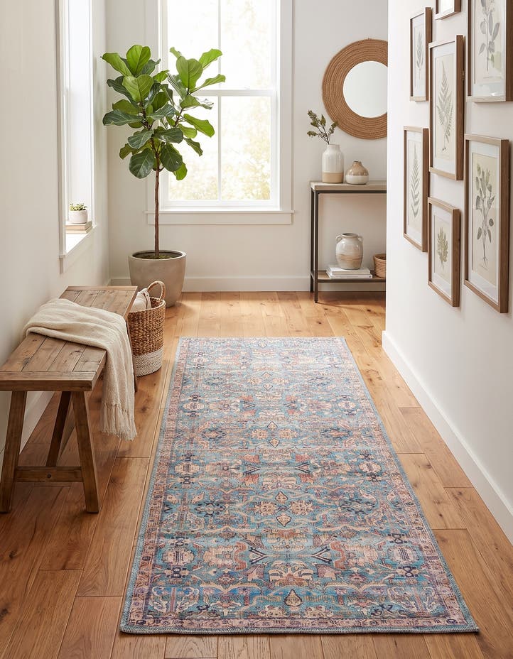 2' x 5' Washable Nostalgia Runner Rug