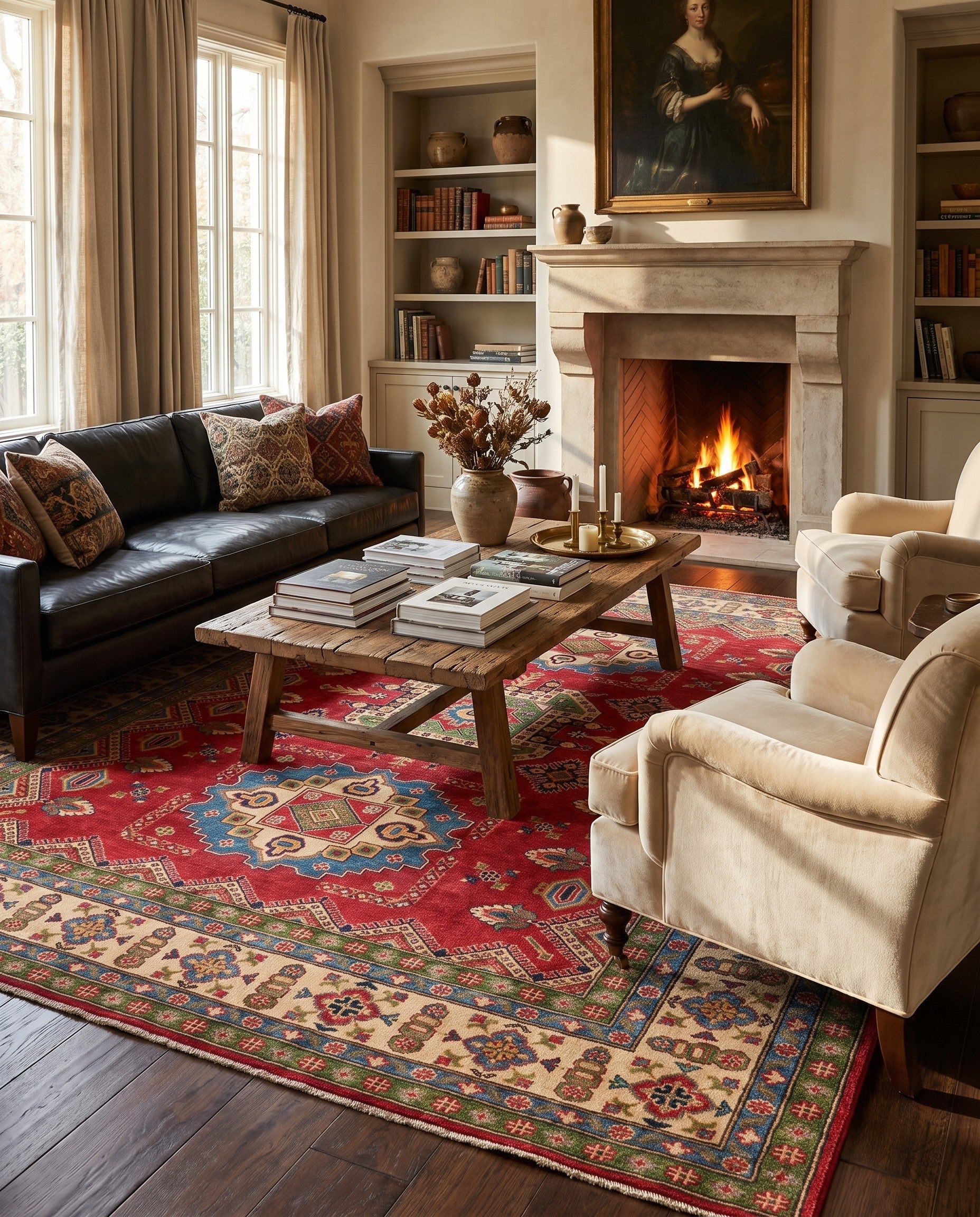 8' 2 x 10' 3 Hand Knotted Kazak Rug
