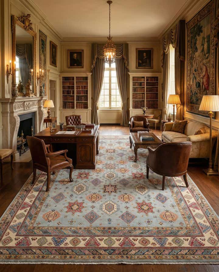 11' 9 x 17' 3 Hand Knotted Kazak Wool Rug