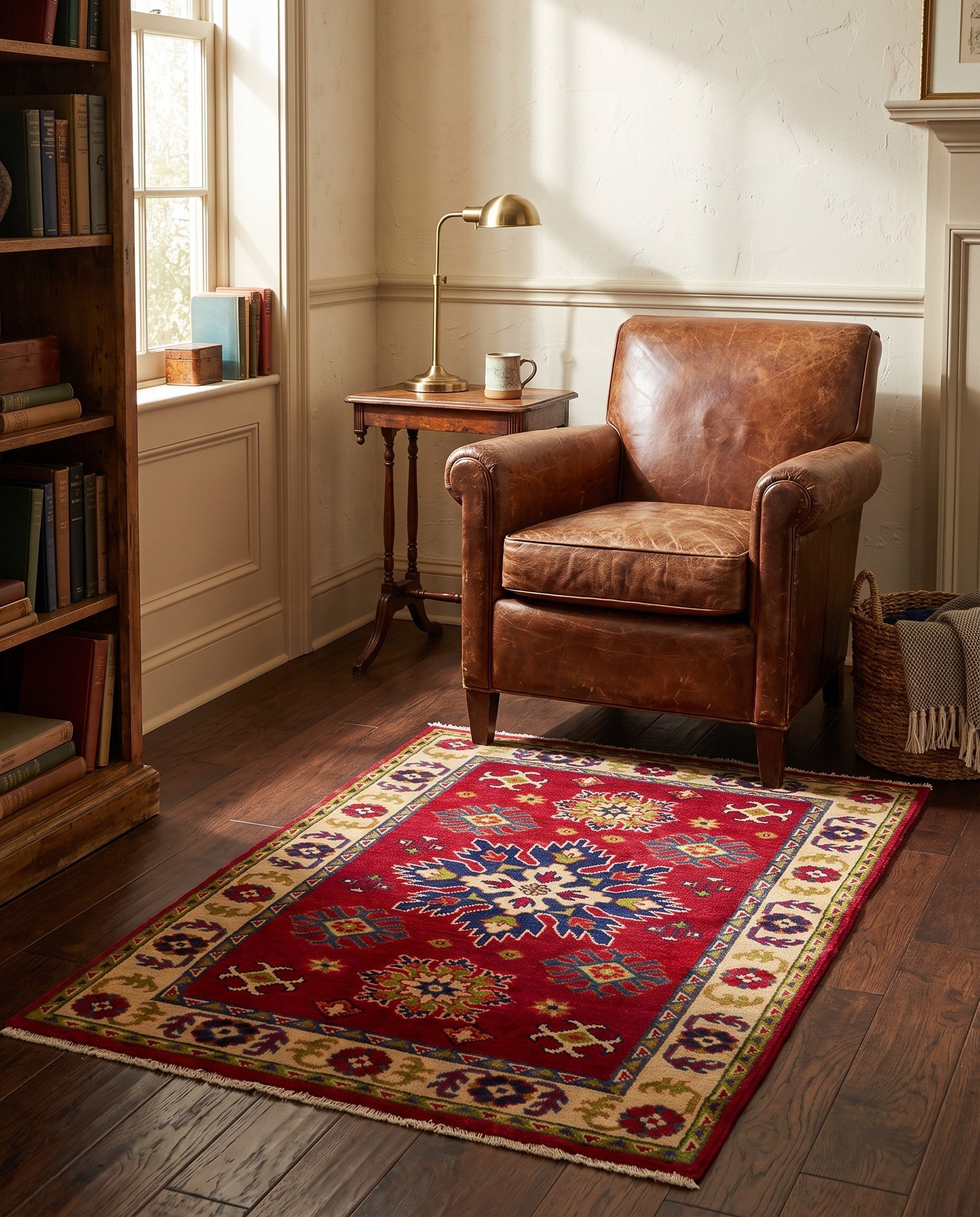 2' 9 x 4' 3 Hand Knotted Kazak Rug