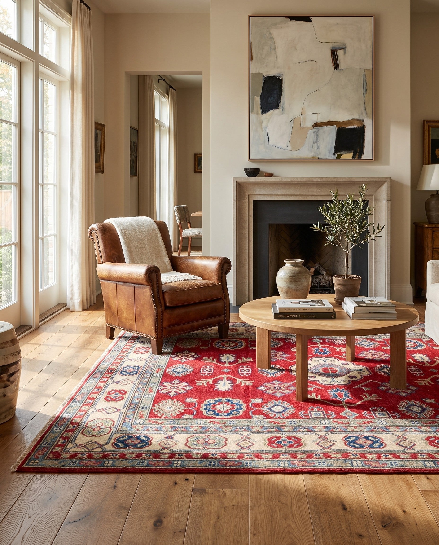 5' 2 x 7' 1 Hand Knotted Kazak Rug