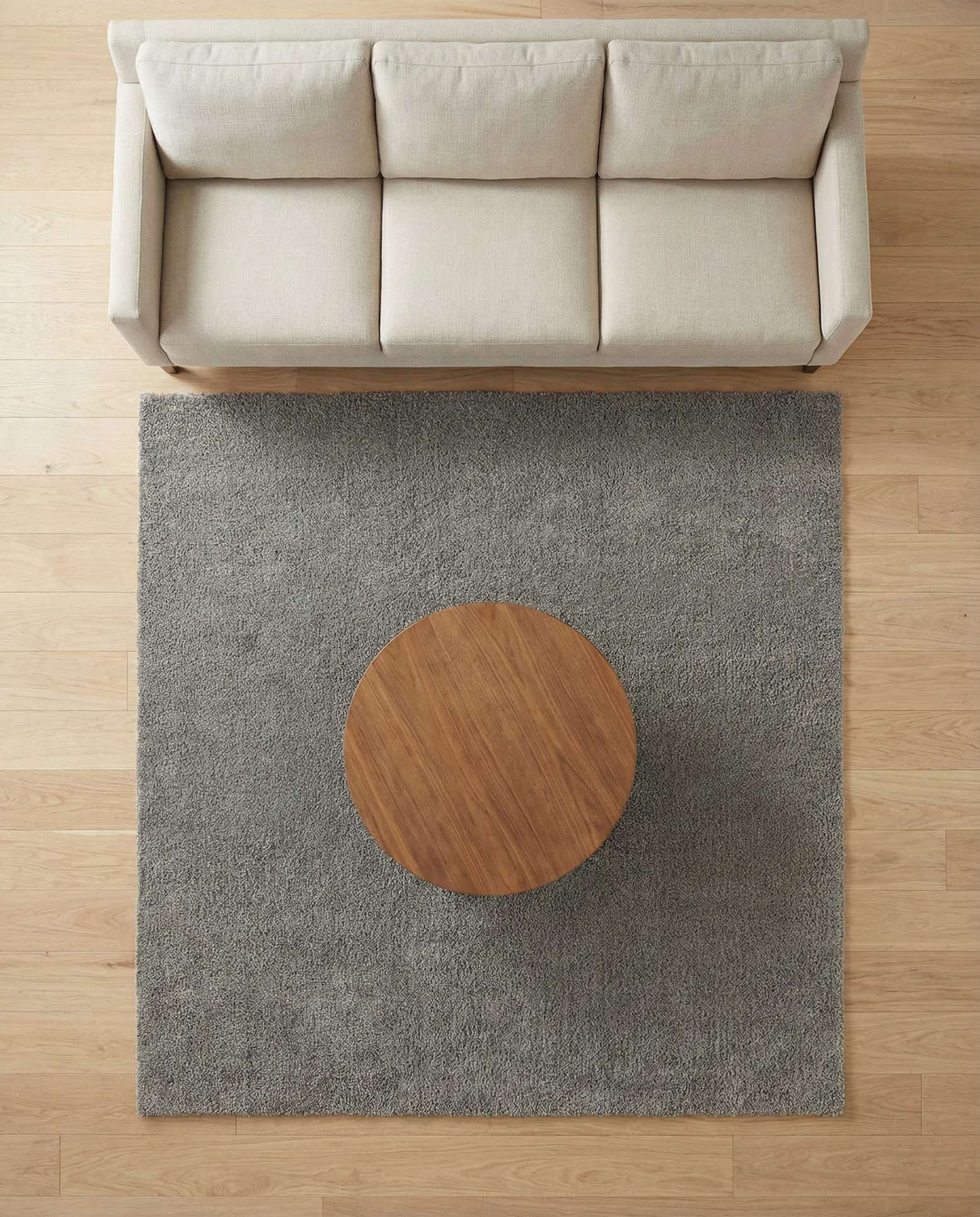 8' x 8' Solid Frieze Square Rug