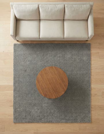 8' x 8' Solid Frieze Square Rug