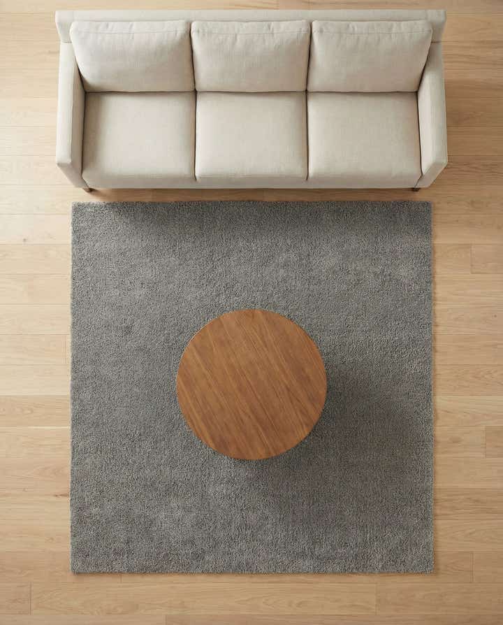 8' x 8' Solid Frieze Square Rug
