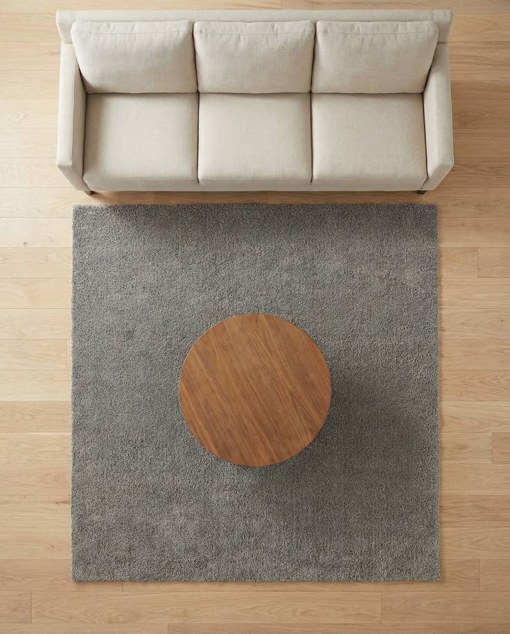 Detail image of 8' x 8' Solid Frieze Square Rug